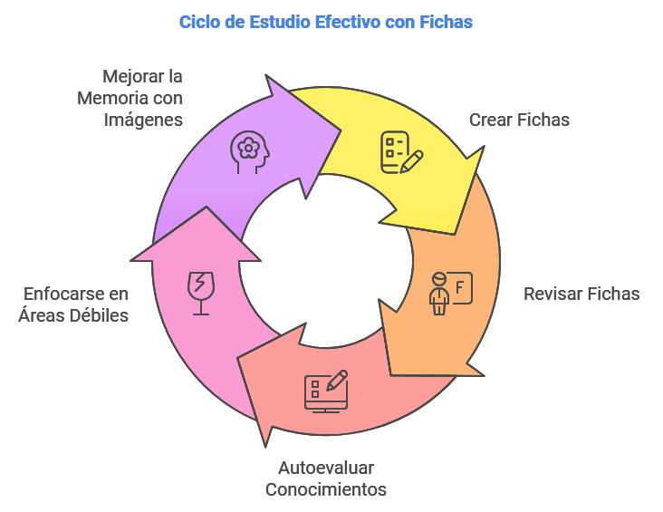 Fichas de estudio para reforzar el aprendizaje