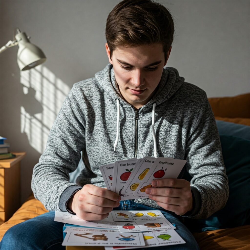 Flashcards para aprender vocabulario en inglés